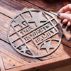 Oakdene Designs Food / Drink Personalised Stainless Steel Family Star Trivet Stand