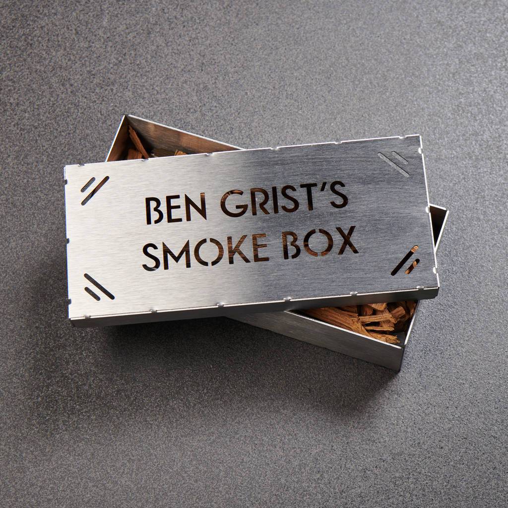 Oakdene Designs Garden Personalised BBQ Whisky Oak Smoking Box Kit