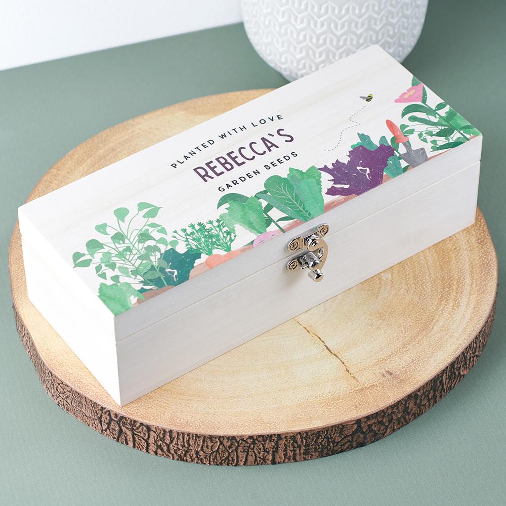 Oakdene Designs Garden Personalised Garden Seed Box