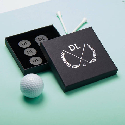 Oakdene Designs Golf Accessories Personalised Stainless Steel Golf Divot Marker Set