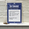 Oakdene Designs Home Decor Personalised Enamel Style Notice Board