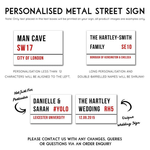 Personalised Metal Street Sign - Oakdene Designs - 5