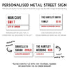 Personalised Metallic London Street Sign - Oakdene Designs - 6