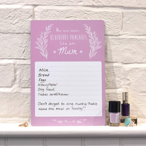 Oakdene Designs Home Decor Personalised Mother's Day Whiteboard