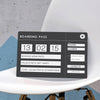 Oakdene Designs Home Decor Personalised Plane Boarding Pass Ticket Plaque
