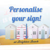 'Personalised Vintage Style Beach Sign' - Oakdene Designs - 3