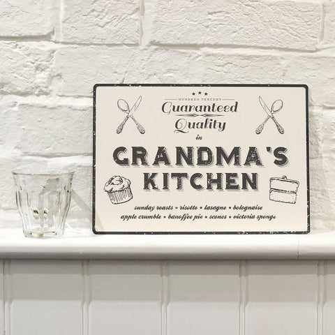 Oakdene Designs Home Decor Personalised Vintage Style Kitchen Sign