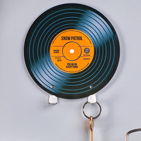 Oakdene Designs Home Decor Personalised Vinyl Record Key Hook