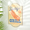 Oakdene Designs Home Decor Personalised Wooden BBQ Sign