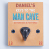Oakdene Designs Home Decor Personalised Wooden Man Cave Key Hook