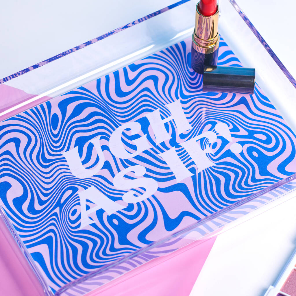 Oakdene Designs Home Decor ''Ugh As If!'' Typographical Acrylic Decorative Tray