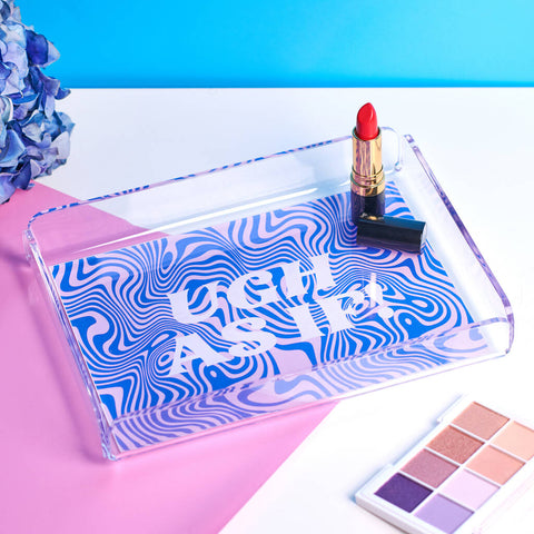 Oakdene Designs Home Decor ''Ugh As If!'' Typographical Acrylic Decorative Tray