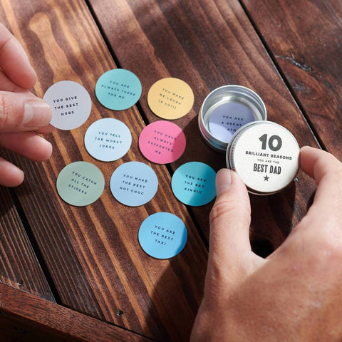 Oakdene Designs Keepsakes & Tokens Personalised 10 Reasons Why You Are The Best Dad Tin