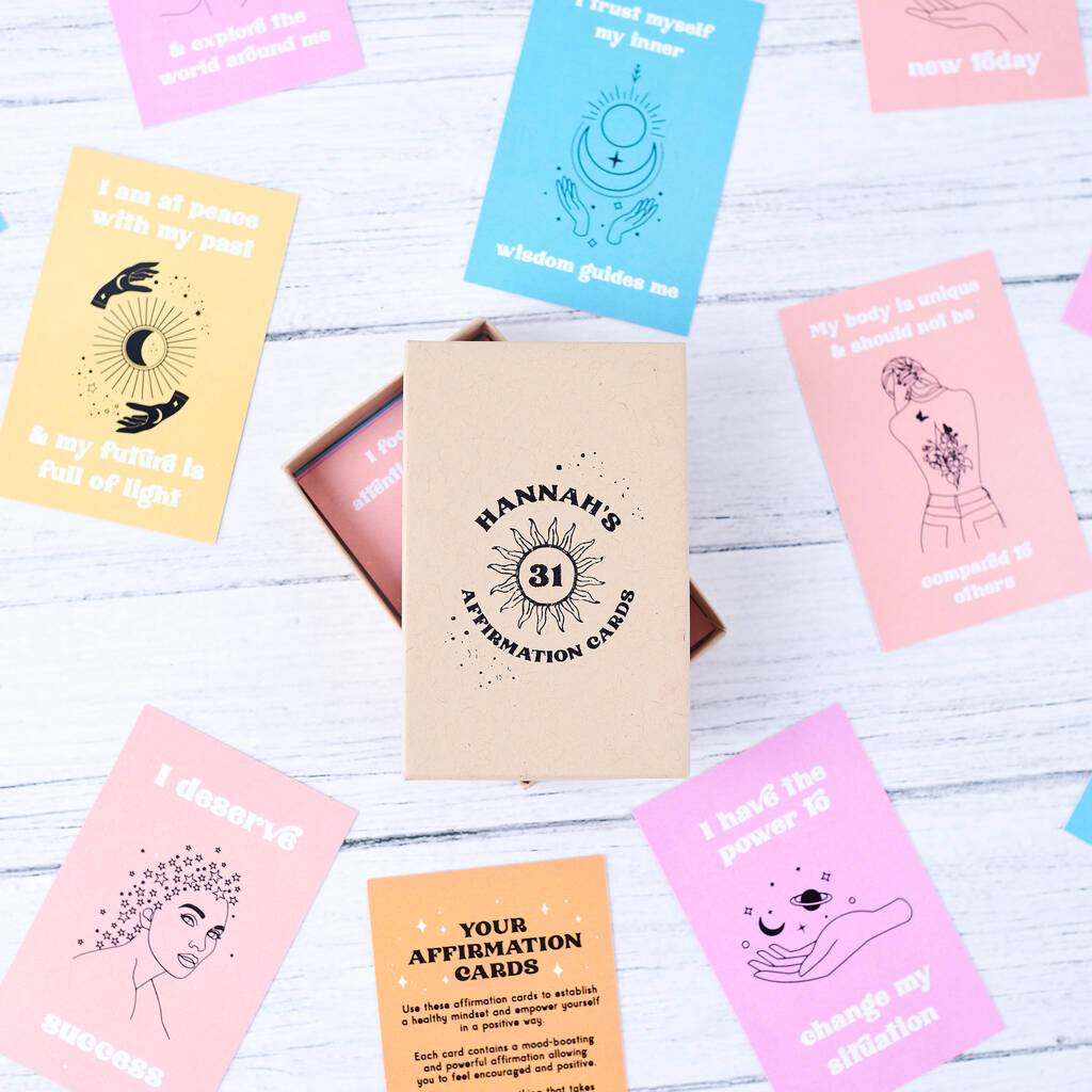 Oakdene Designs Keepsakes & Tokens Personalised Set Of Affirmation Cards