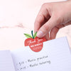 Oakdene Designs Keepsakes & Tokens Personalised 'Thank You Teacher' Mini Apple Bookmark
