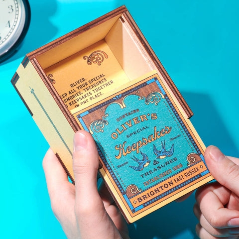 Oakdene Designs Keepsakes & Tokens Personalised Vintage Style Wooden Keepsake Box