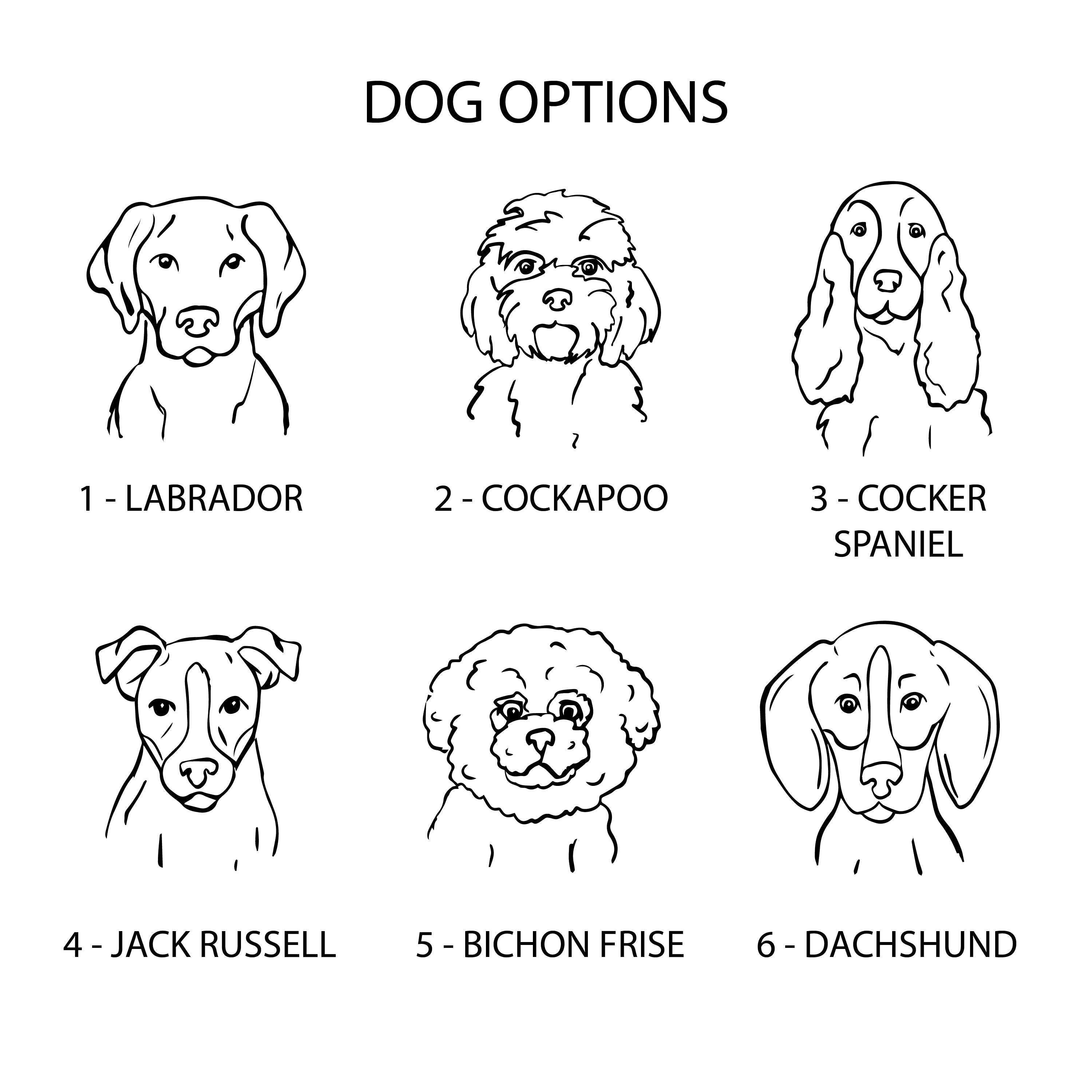 Oakdene Designs Keyrings Personalised Dog Breed Keyring