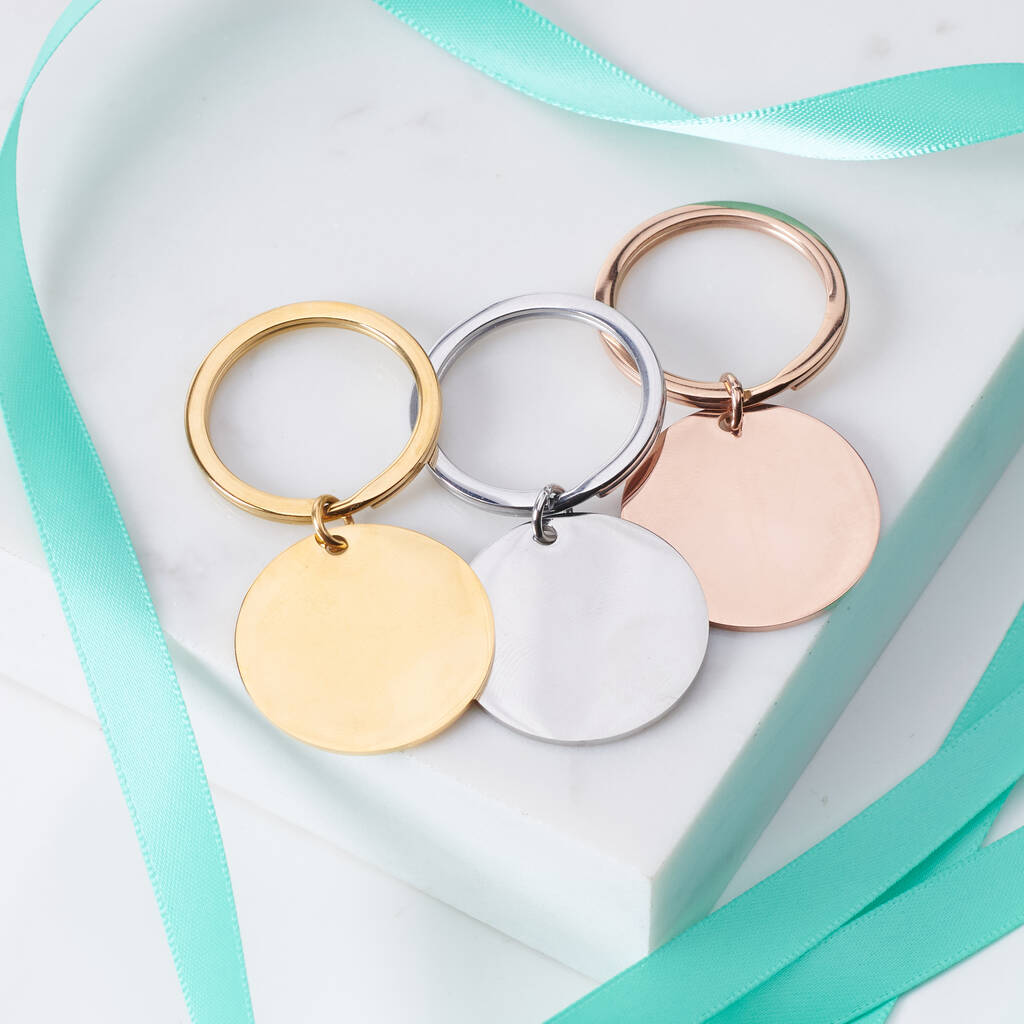 Oakdene Designs Keyrings Personalised 'Have A Beautiful Day' Metal Key Ring
