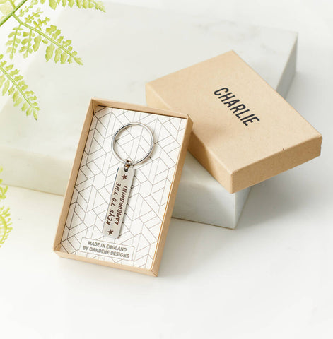 Oakdene Designs Keyrings Personalised 'Keys To The' Metal Keyring