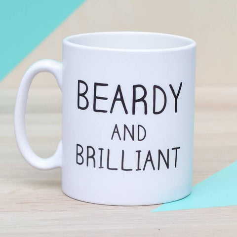 Oakdene Designs Mugs 'Beardy And Brilliant' Ceramic Man Mug