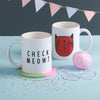'Check Meowt' Ceramic Mug - Oakdene Designs - 2