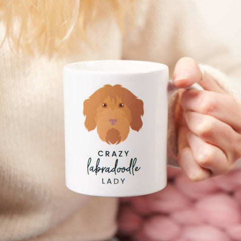 Oakdene Designs Mugs Personalised Crazy Dog Lady Mug