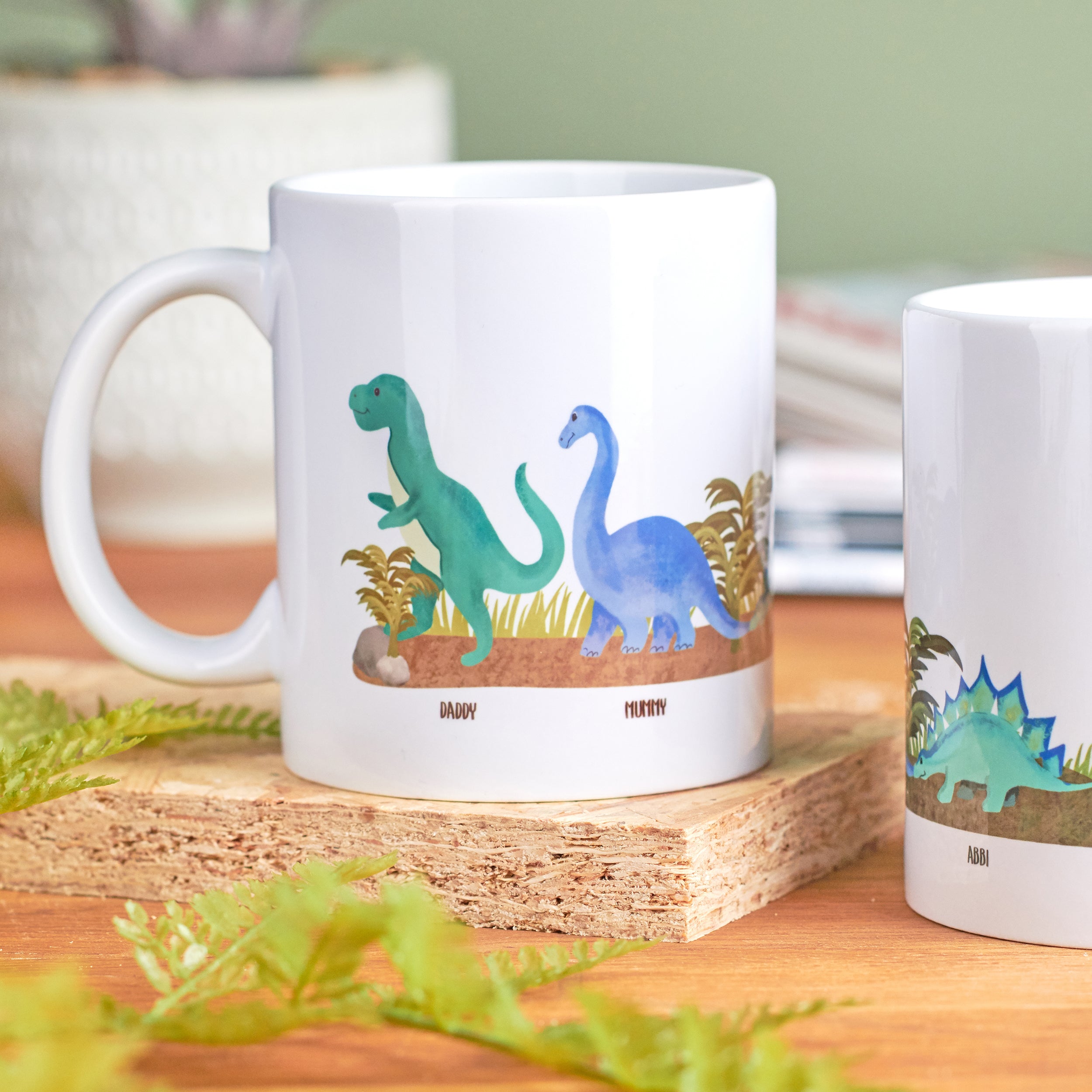 Oakdene Designs Mugs Personalised Family Dinosaur Mug