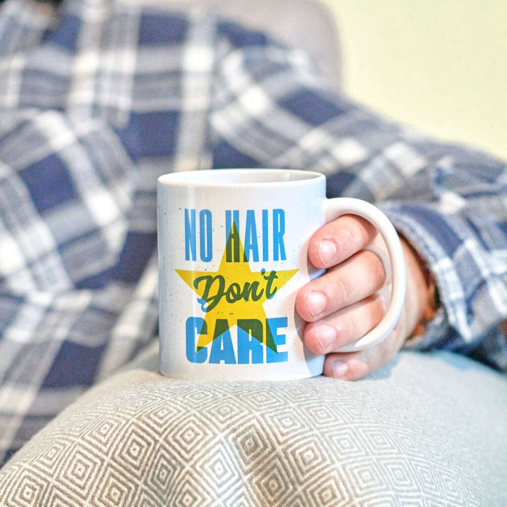Oakdene Designs Mugs Personalised "No Hair Don't Care" Mug