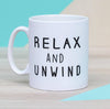 Oakdene Designs Mugs 'Relax And Unwind' Ceramic Knitting Mug