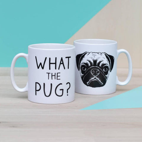 'What The Pug?' Ceramic Mug - Oakdene Designs - 1