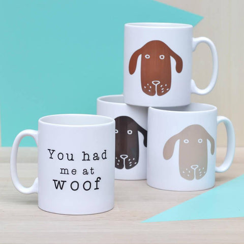Oakdene Designs Mugs 'You Had Me At Woof' Ceramic Mug
