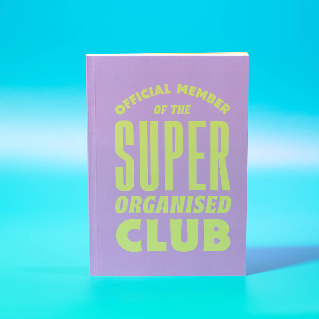 Oakdene Designs Notebooks Lilac The Super Organised Club Notebook