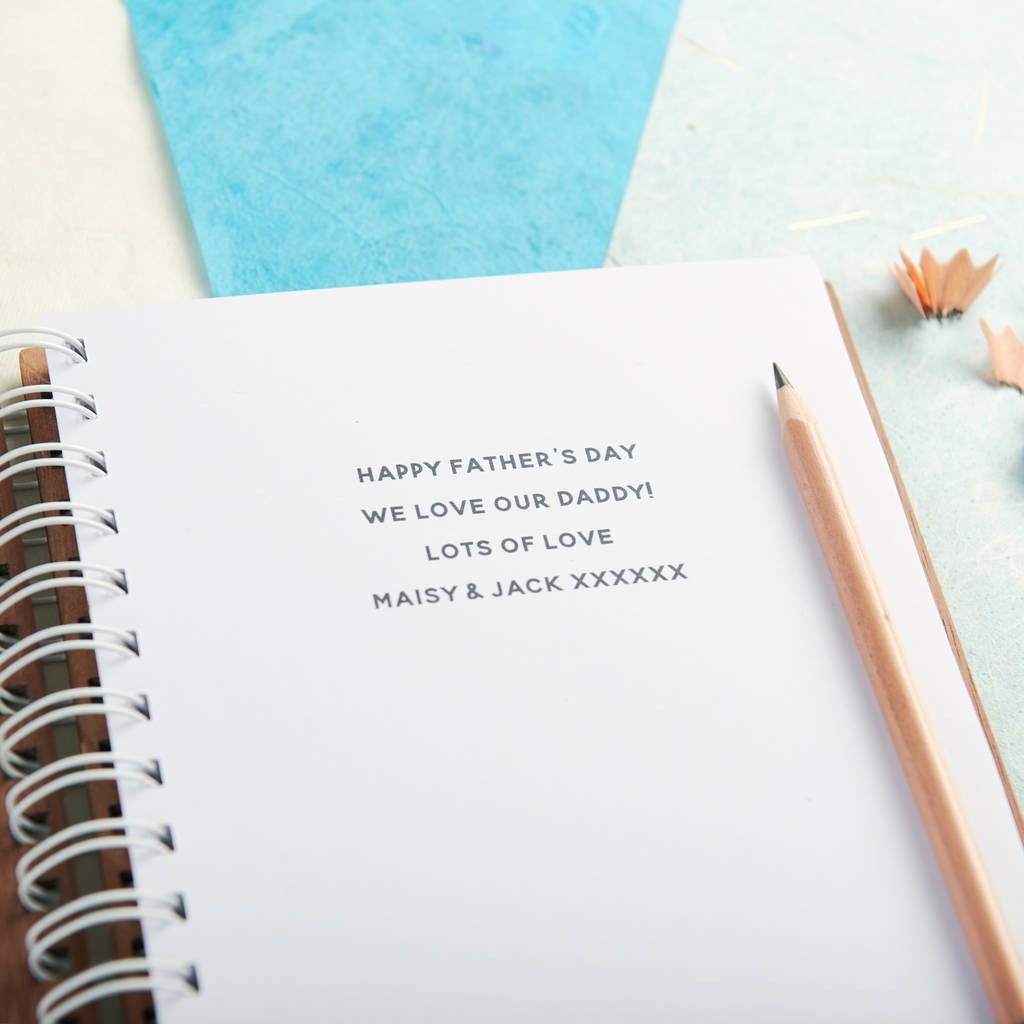 Oakdene Designs Notebooks Personalised 'Adventures Of' Walnut Hobby Notebook