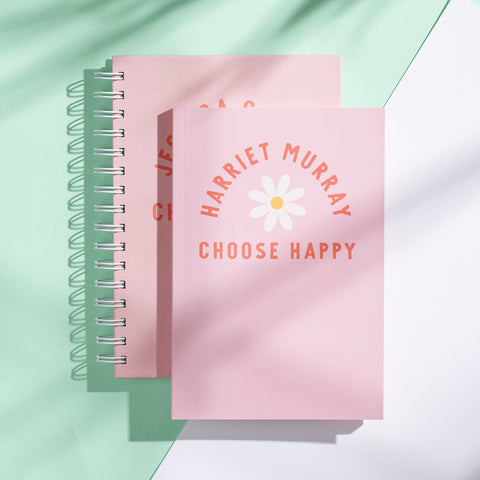 Oakdene Designs Notebooks Personalised 'Choose Happy' Notebook