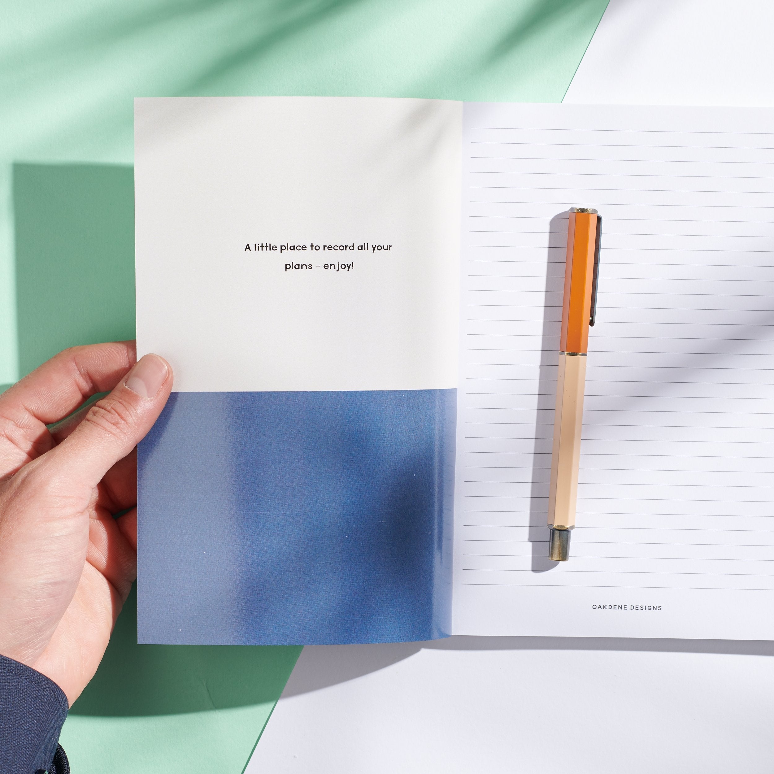 Oakdene Designs Notebooks Personalised Colour Block Photo Notebook