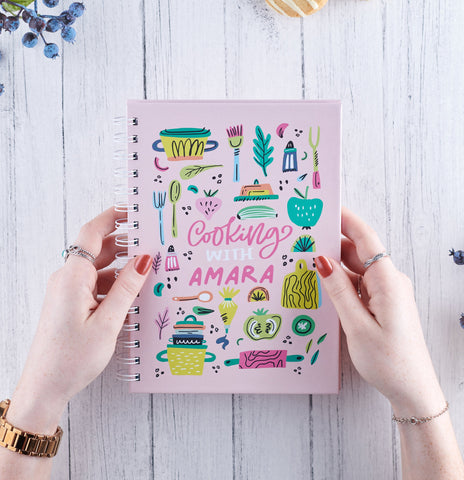 Oakdene Designs Notebooks Personalised Cooking Recipe Book