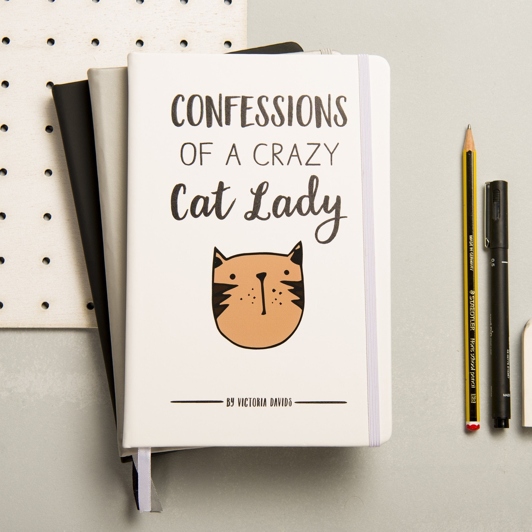 Personalised Crazy Cat Lady Notebook - Oakdene Designs - 1