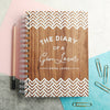 Oakdene Designs Notebooks Personalised 'Diary Of A Gin Lover' Walnut Notebook