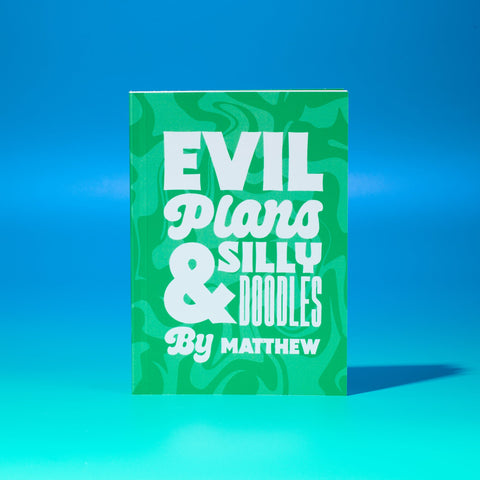 Oakdene Designs Notebooks Personalised Evil Plans & Doodles Pocket Notebook