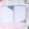 Oakdene Designs Notebooks Personalised Floral 2022 Planner