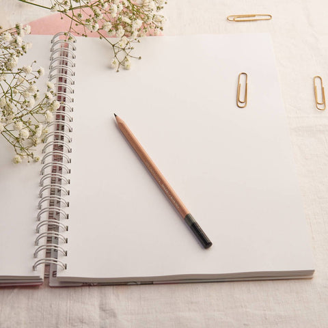 Oakdene Designs Notebooks Personalised Floral Metallic Acrylic Guestbook