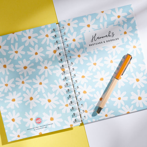 Oakdene Designs Notebooks Personalised Floral Notebook