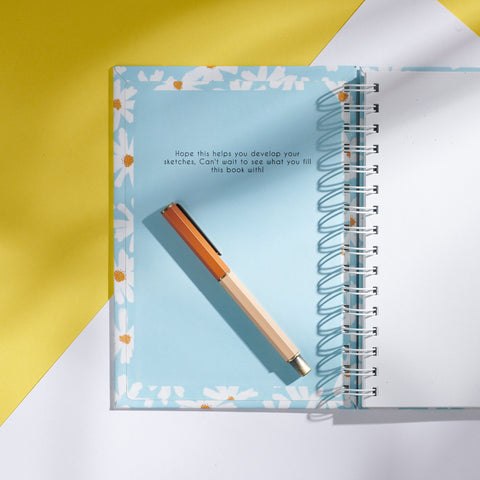 Oakdene Designs Notebooks Personalised Floral Notebook