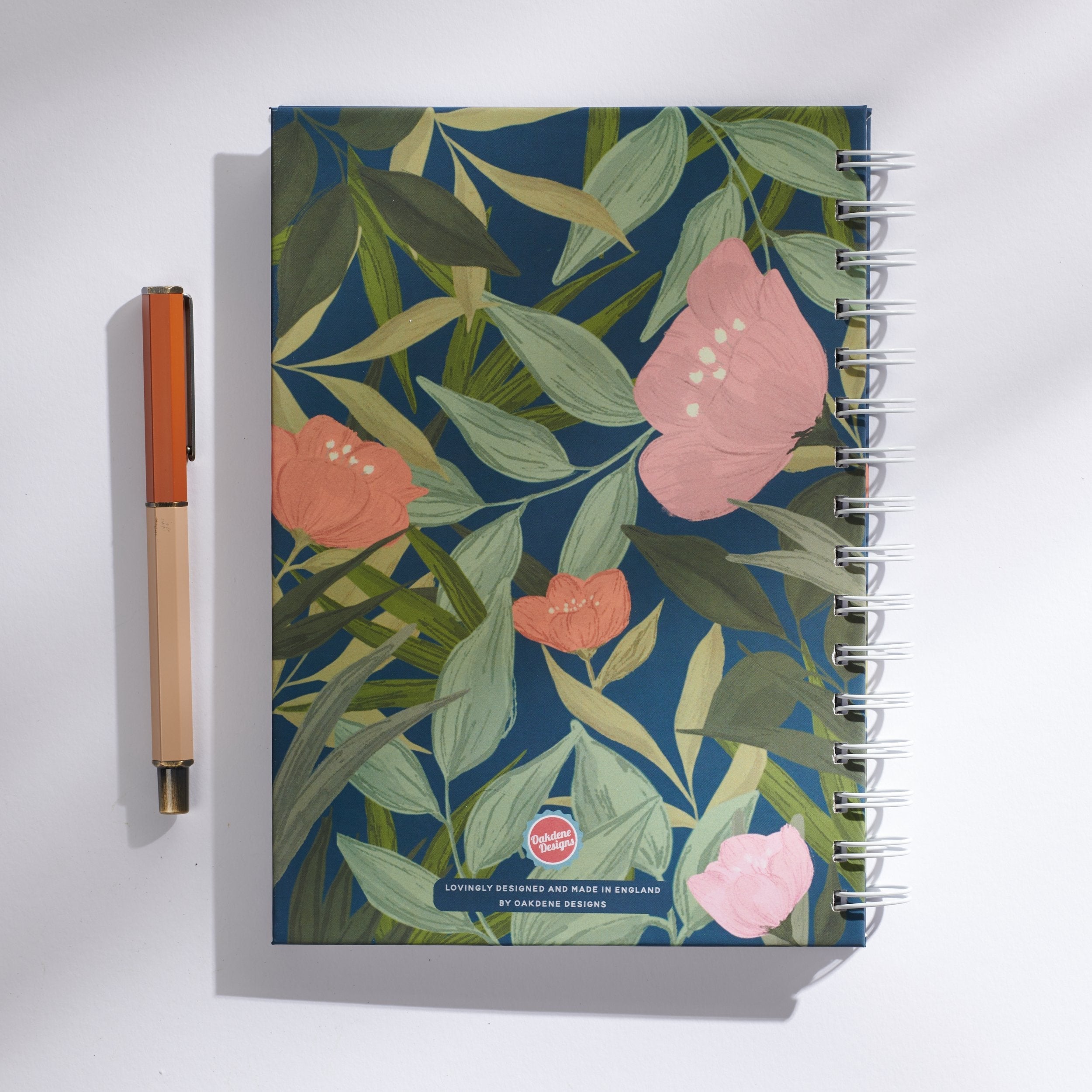 Oakdene Designs Notebooks Personalised Garden Flowers Notebook