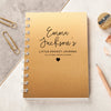 Oakdene Designs Notebooks Personalised Gold Metal Metallic Pocket Notebook