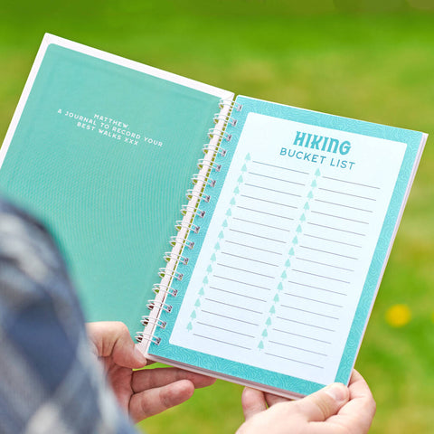 Oakdene Designs Notebooks Personalised Hiking Journal
