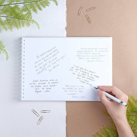 Oakdene Designs Notebooks Personalised Holiday Home Guest Book