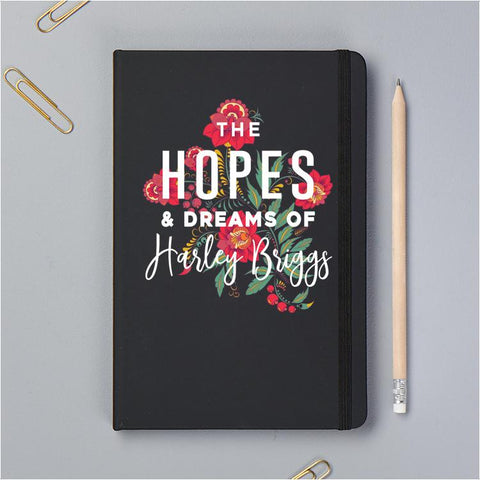 Oakdene Designs Notebooks Personalised Hopes And Dreams Notebook