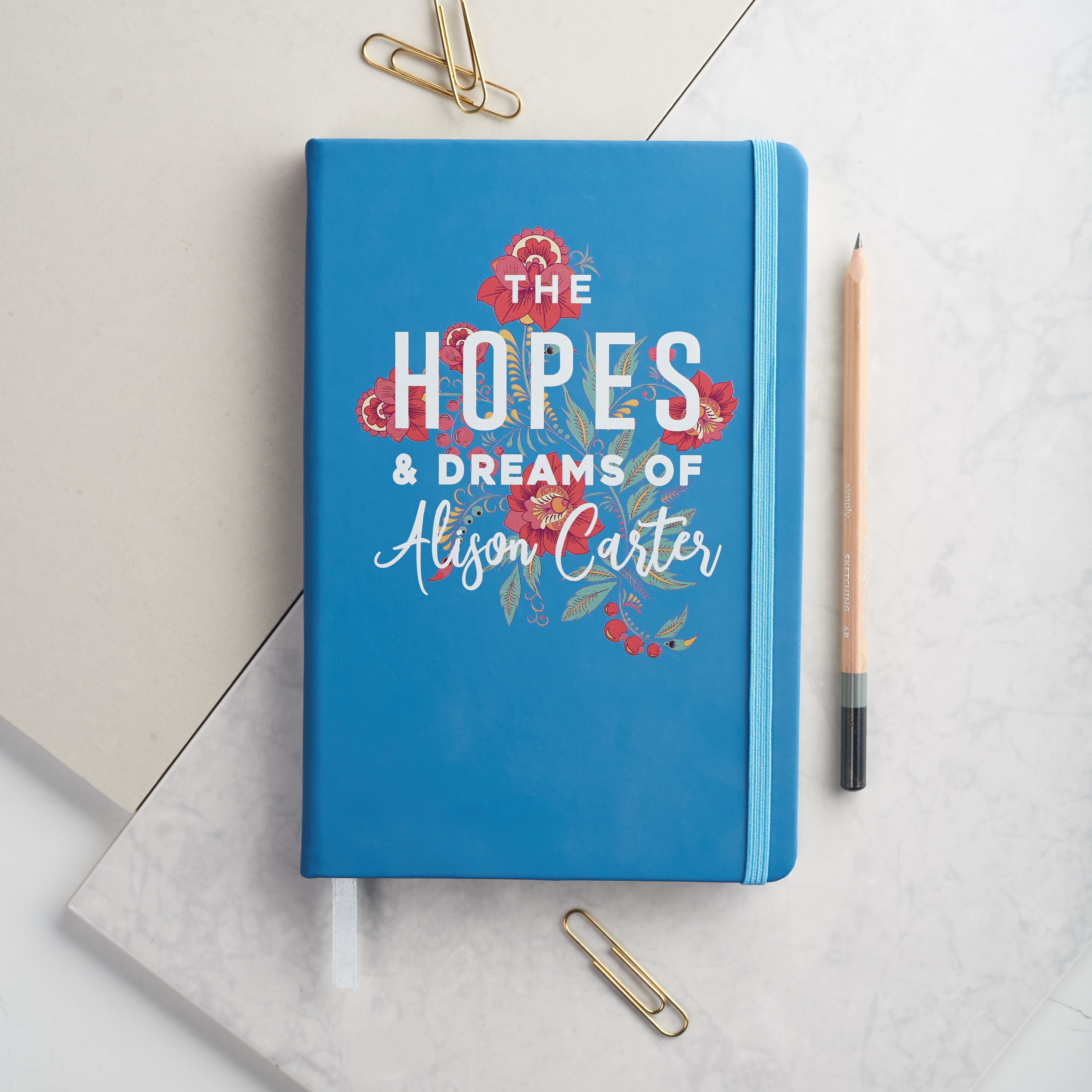 Oakdene Designs Notebooks Personalised Hopes And Dreams Notebook
