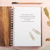 Oakdene Designs Notebooks Personalised 'Ideas And Dreams' Gold Walnut Notebook